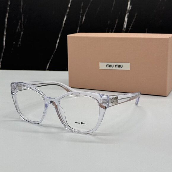 NEW MIU MIU MU05XV 15Z1O1 CAT EYE WOMEN EYEGLASSES VMU 05X 15Z1O1, MU 05XV - Picture 2 of 10